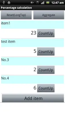 Percentage Graph Calculater android App screenshot 1